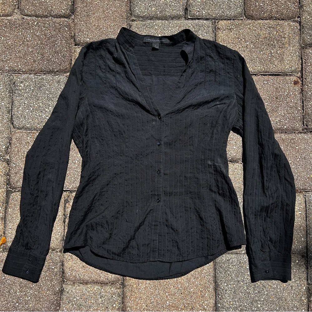 Stripped button up long sleeve